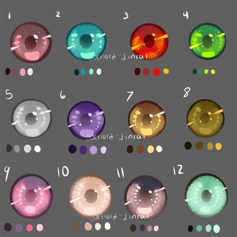 Eye Swatches By Overlord Jinral On Deviantart