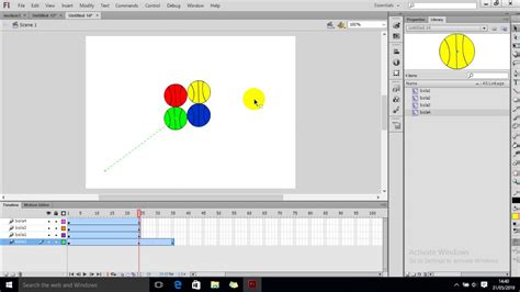 Membuat Motion Tween Di Adobe Flash Part 3 Youtube