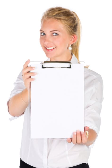 Woman With A Clipboard Free Stock Photo Public Domain Pictures