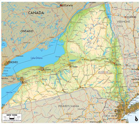 Geographic Map Of New York State Zip Code Map