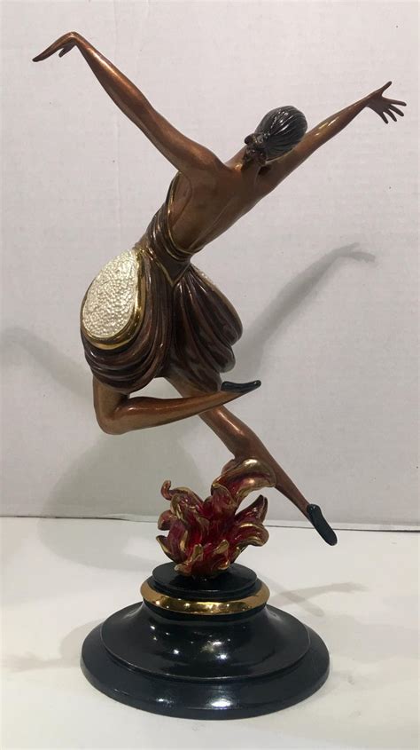 Original Erte Bronze La Danseuse Limited Edition Art Deco Style