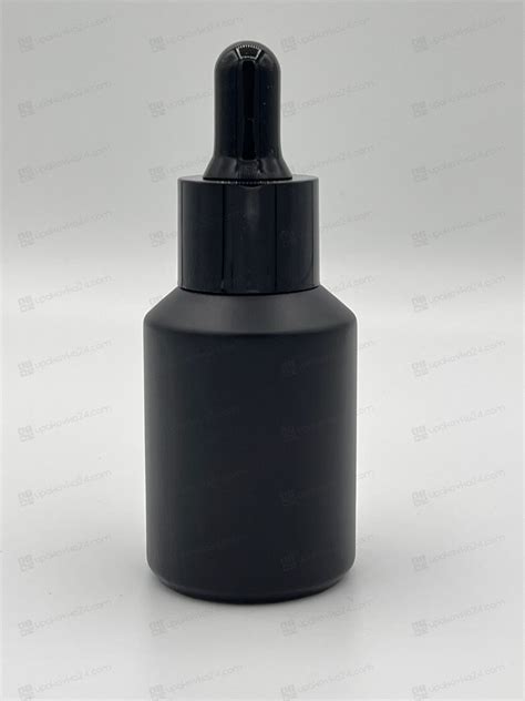 Флакон 30 мл стеклянный черный матовый bb1202 Купить с доставкой по всей России