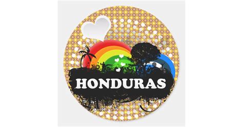 Cute Fruity Honduras Classic Round Sticker Zazzle