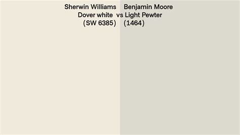 Sherwin Williams Dover White Sw 6385 Vs Benjamin Moore Light Pewter