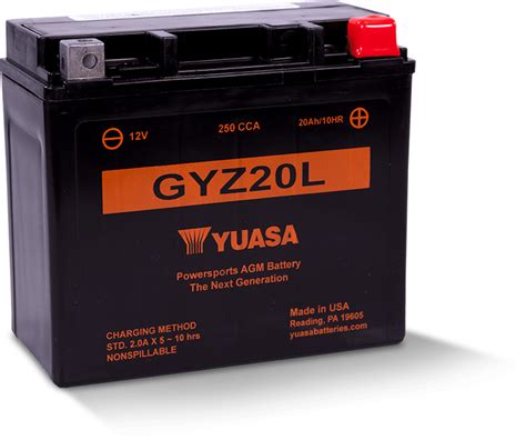GYZ20L - Yuasa Battery, Inc.
