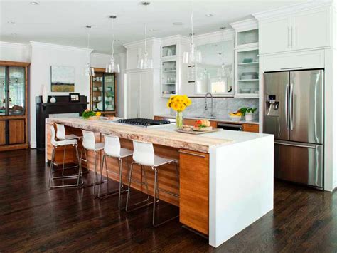 This Contemporary Kitchen With An Open Floor Plan Has A Large Island