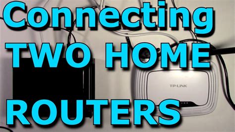 How To Connect Two Routers On One Home Network Using A Lan Cable Stock