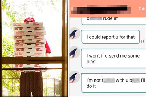 Perv Customer Tries To Blackmail Pizza Girl For Pics But You Wont