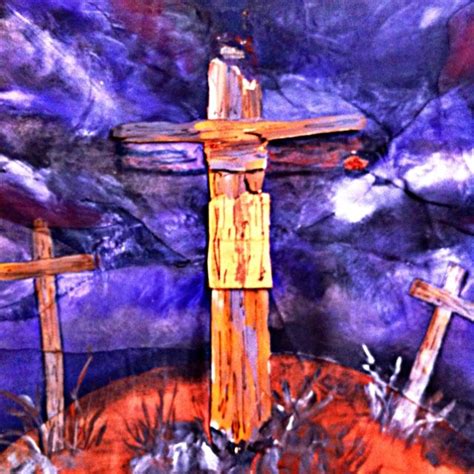 Handmade Cross Banner Easter Service Symbology Christian Life Fabric