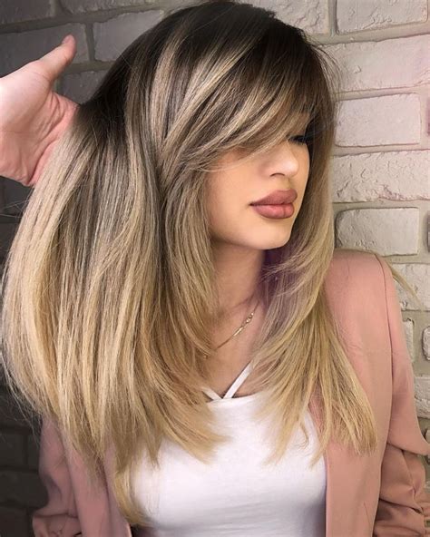 50 cute and effortless long layered haircuts with bangs in 2020 long layered haircuts side