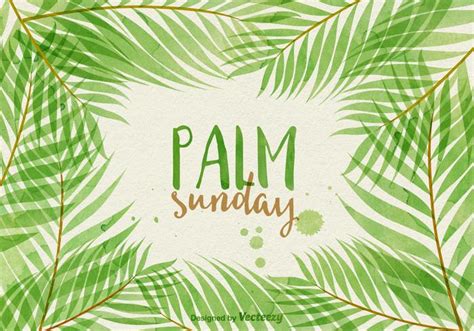 Palm Sunday Vector Illustration 124872 Vector Art At Vecteezy