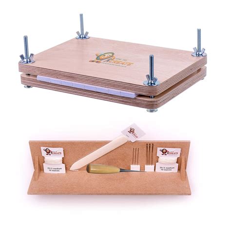 Bookbinding Super Deluxe Starter Kit With Book Press And Punching