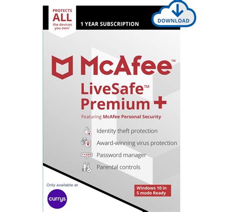 Buy Mcafee Livesafe Premium 2020 1 Year For Unlimited Devices