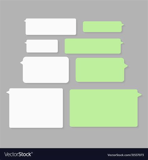 Message Bubbles Chat Icons Deign Template Vector Image