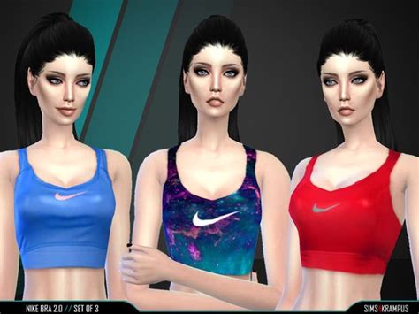 Sims4krampus Nike Bra 20 Set Of 3 Sims 4 Clothing Nike Bra Sims