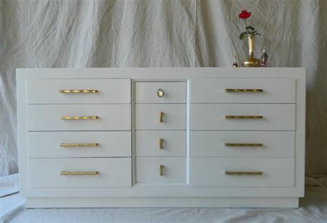 2 out of 5 stars with 2 ratings. Modern refinished glossy white lacquer 12 drawer dresser ...