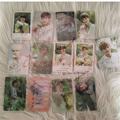 Jual Ready Stock Photocard Pc Kim Jongdae Chen Suho Jongin Kai Baekhyun