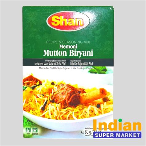 Shan Memoni Mutton Biryani 60 Gm Indian Supermarket
