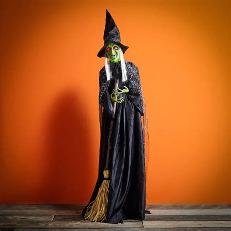 18m Cackling Cathy Animated Halloween Witch Decoration Halloween