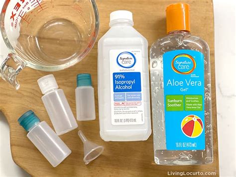 Aloe vera gel and isopropyl alcohol. How to Make Hand Sanitizer - Only 3 Ingredients - Living ...