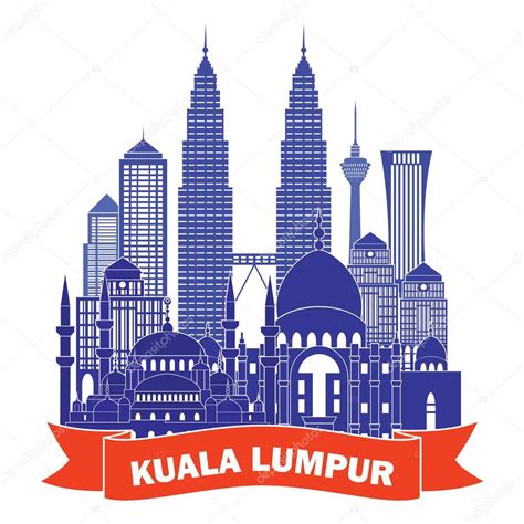 The best selection of royalty free kuala lumpur city skyline silhouette vector art, graphics and stock illustrations. Kuala Lumpur detailed silhouette. — Stock Vector ...
