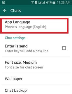 change  language  whatsapp android bestusefultips