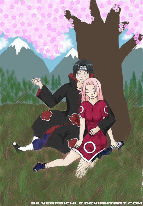 Itachi And Sakura By Silverprickle On Deviantart