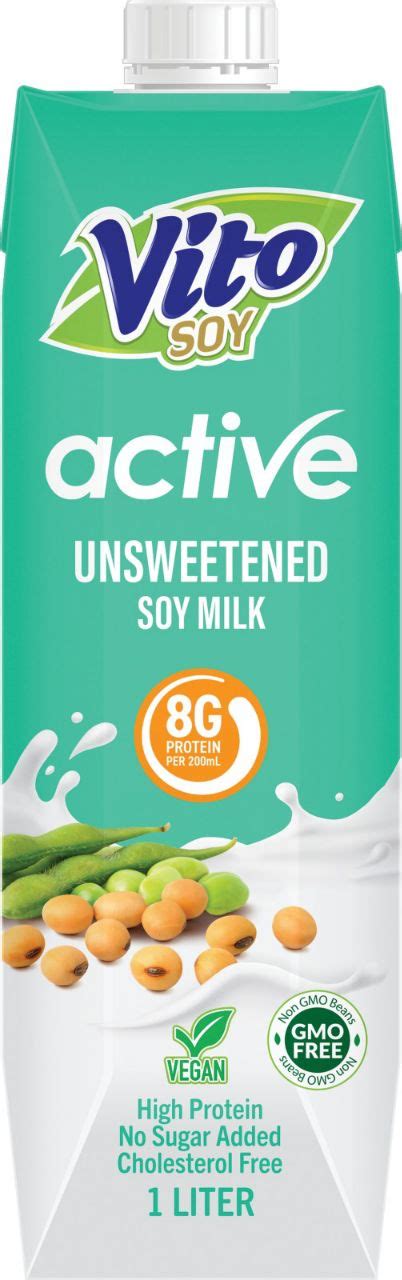 Vito Active Soy Milk 1l Unsweetened