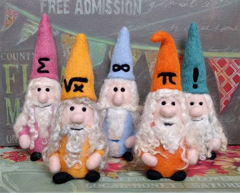 Mathgnomesspecialset Woolly Doodles Needle Felted Art And Classes