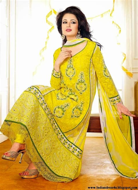 Indian Celebrities Salwar Kameez Latest Fashion 2014 Beautiful Indian Dresses