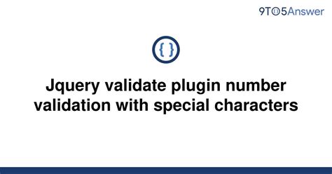 Solved Jquery Validate Plugin Number Validation With 9to5Answer