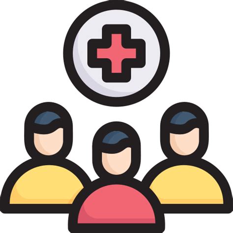 Multitud Paciente Pacientes Iconos Salud Y Medicina