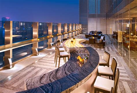 The Azure Qiantang A Luxury Collection Hotel Hangzhou Bar Design