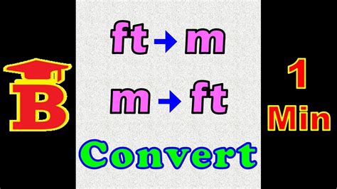 Ft To M M To Ft Conversion Youtube