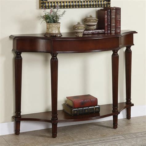 Powell dining table, 55 by four hands mixed materials make the table. Powell Masterpiece Warm Cherry Rubberwood Half-Round ...