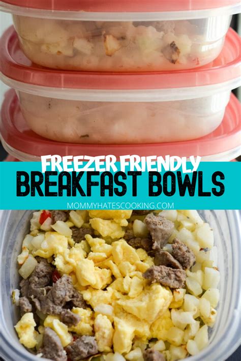 Freezer Friendly Make Ahead Breakfast Bowls Recipe Freezer