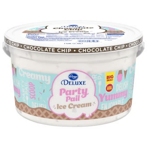 Kroger Deluxe Big Deal Chocolate Chip Ice Cream Tub Oz Smiths