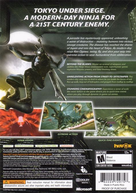 Ninja Blade 2009 Xbox 360 Box Cover Art Mobygames