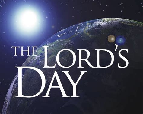 Pastor Mikes Blog More Thoughts On The Lords Day From Ed Stetzers