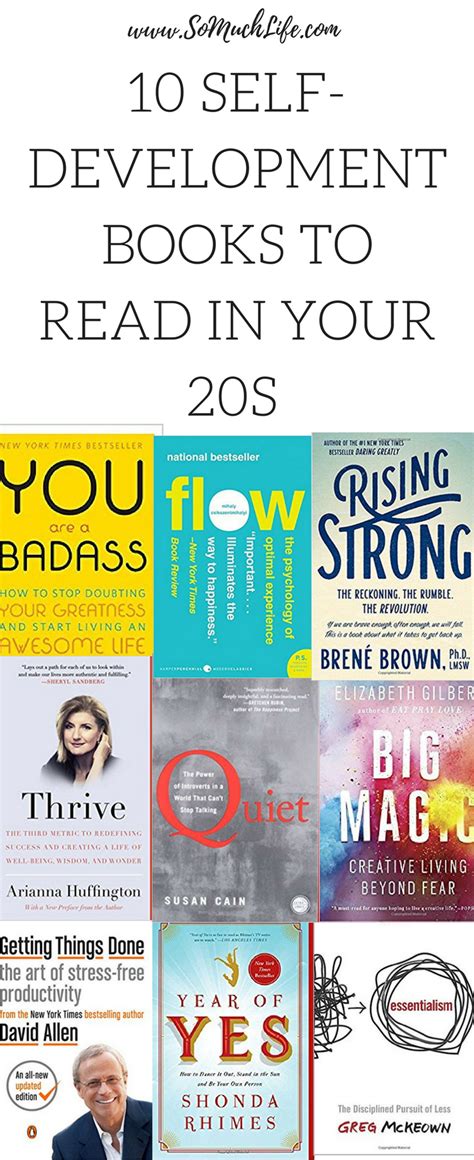 10 Self Development Books You Should Read In Your Twenties So Much