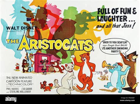 El Aristocats Uk Póster Walt Disney Productions 1970 Archivo De