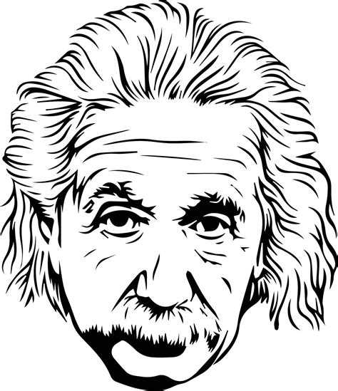 Albert Einstein Svg Albert Einstein Silhouette Famous People Etsy