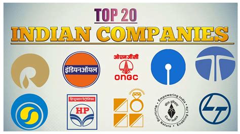 Top 20 Indian Companies What Are The Top 20 Companies In India Youtube