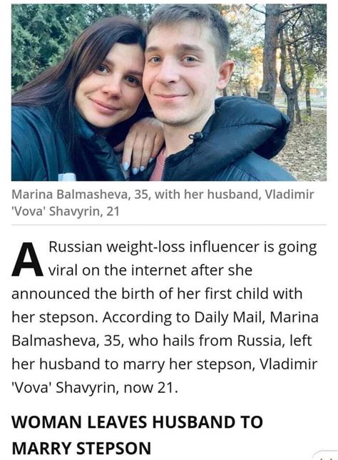 Marina Balmasheva 35 With Her Husband Vladimir Ya Russian Weight Loss Influencer Is Going