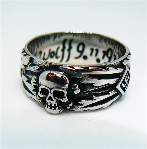 Honor Ring Ss Totenkopf Stainless Steel 316l Size 13