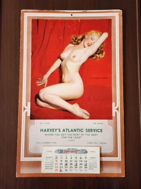Rare Original Marilyn Monroe Nude Pin Up Calendar Golden Dreams My