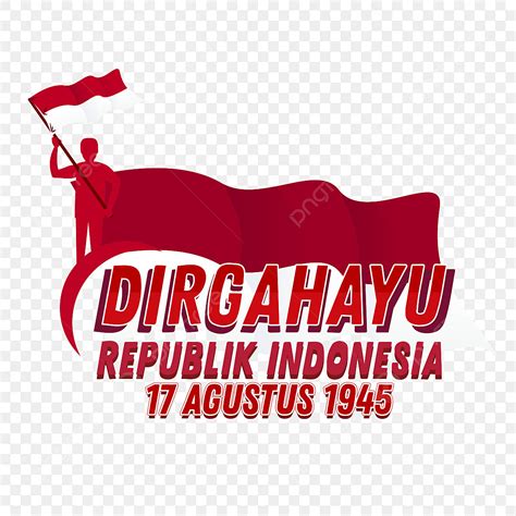 Gambar Dirgahayu Republik Indonesia Elemen Ucapan Ke 76 Dengan Bendera