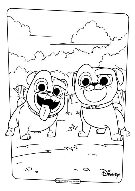 Toy story coloring pages puppy coloring pages free coloring sheets cartoon coloring pages disney coloring pages coloring pages to print puppy birthday parties puppy party 2nd birthday. Printable Puppy Dog Pals Coloring Book Pages 01