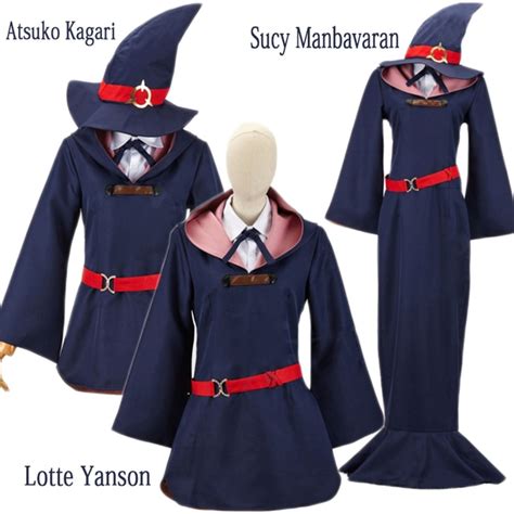 2017 Anime Little Witch Academia Lotte Yanson Dress Uniform Atsuko