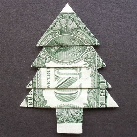 Dollar Bill Origami Christmas ~ Easy Arts And Crafts Ideas